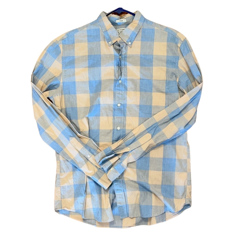 J. Crew Casual Button Down Stretch Wash Large